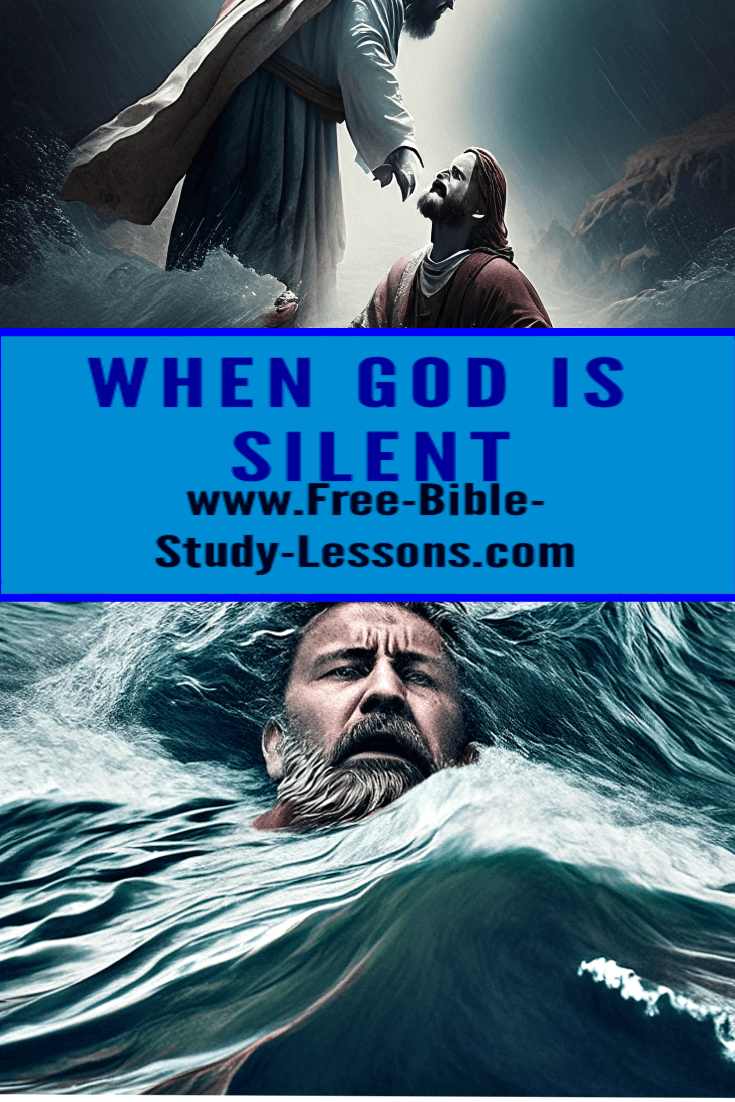 Why is God quiet when lonilness and fear attack us?  When God is silent, look at Jesus in the Garden of Gethsemane. 