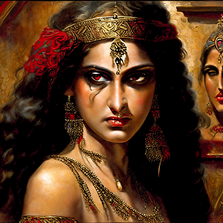 The spirit of Jezebel lives in every age, but not the literal person.  Artwork by Recraft. Jezebel