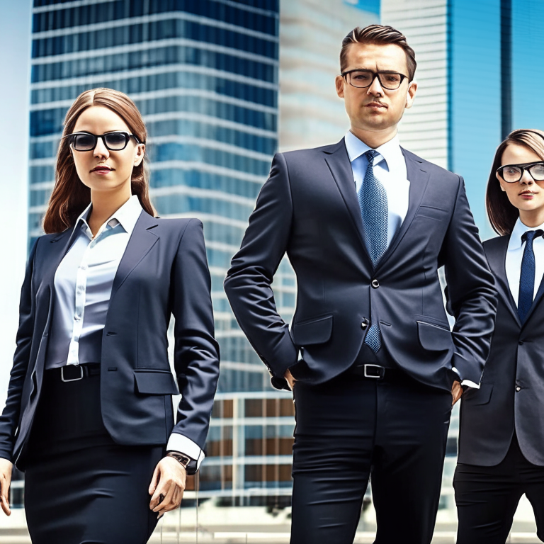 Antichrists are people who pretend to be Christians but who do not believe Jesus is God in the the flesh. Artwork by AI at recraft.ai business people