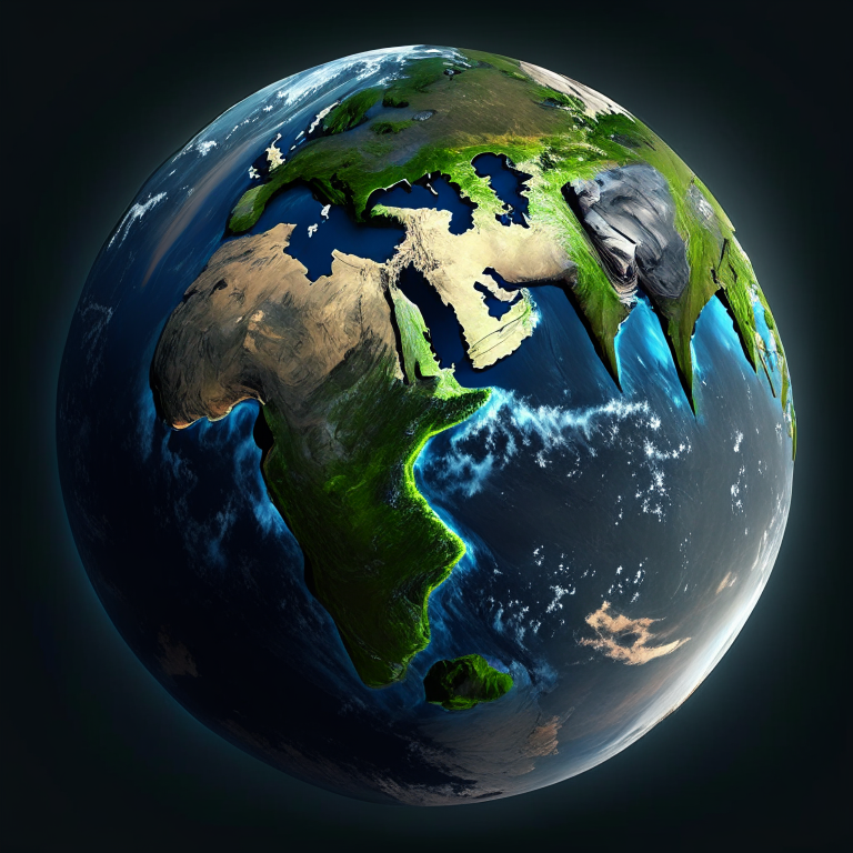 The earth belongs to the Lord.  Artwork by Recraft. earth