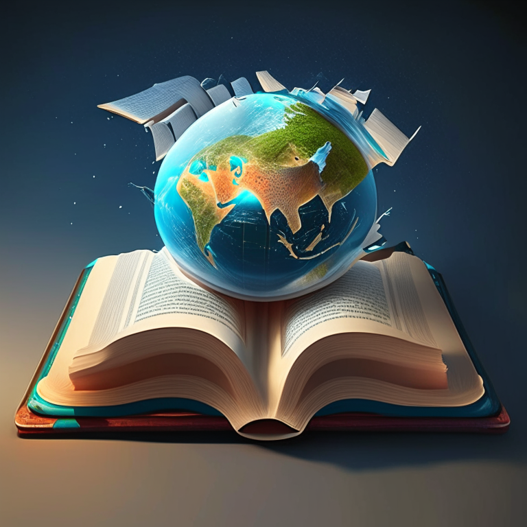 The New Covenant is a world-wide Covenant to the redeemed of every ethnic background. Artwork by AI at recraft.ai world on open book