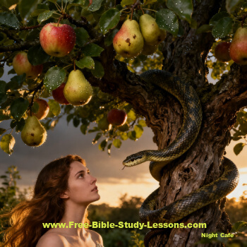 Eve talking with the snake