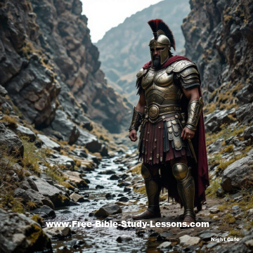 Goliath in valley