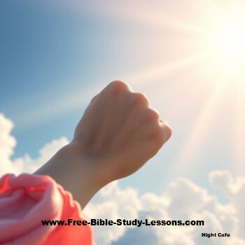 Fist raised toward heaven
