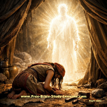 Jael bowing before God to show her loyalty