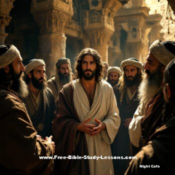 Jesus in a crowd