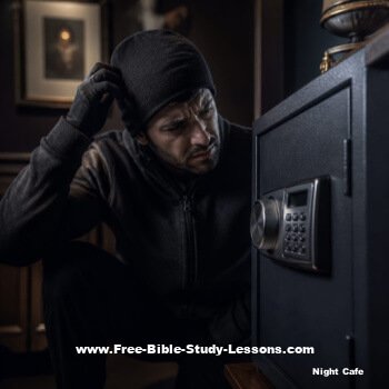 robber confused with safe