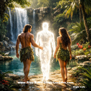Adam and Eve walking with God